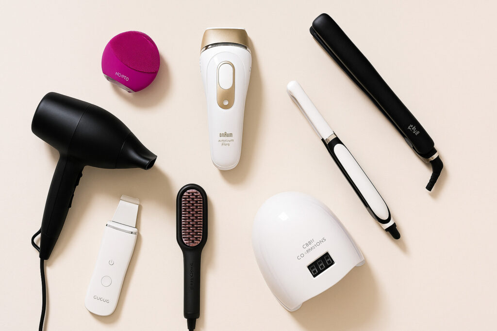 Los 7 Gadgets de Belleza Más Vendidos en Amazon 16 Vista superior de los 7 gadgets de belleza más vendidos en Amazon en 2025.